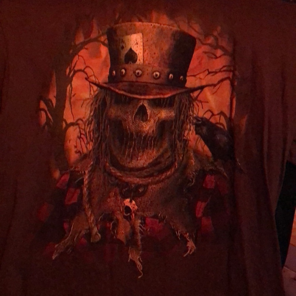 Haunted Scarecrow shirt.